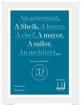 An Astronaut. a Sheik. a Boxer. a Chef. a Mayor. a Sailor. an Architect