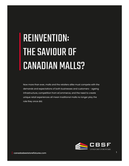 Reinvention: the Saviour of Canadian Malls?
