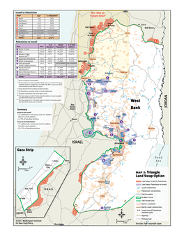 West Bank Area Is 6,195 Km2 (Includes Shomron Northwest Portion of Dead Sea, One-Half of No Man's Land, and All of 3 East Jerusalem Except Mount Scopus)