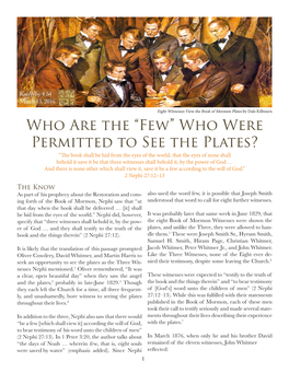 Who Were Permitted to See the Plates?