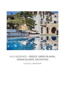 Villa Bozonos - Greece, Greek Islands, Ionian Islands, Zakynthos