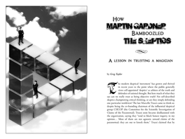 Martin Gardner the Skeptics