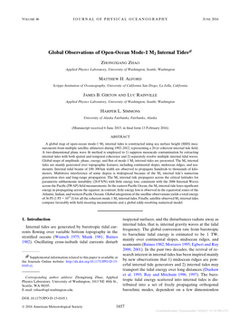 Global Observations of Open-Ocean Mode-1 M2 Internal Tides