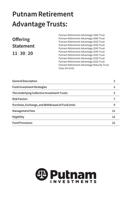 Putnam Retirement Advantage Trusts