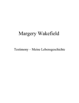 Margery Wakefield