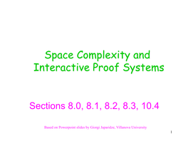 Space Complexity and Interactive Proof Systems