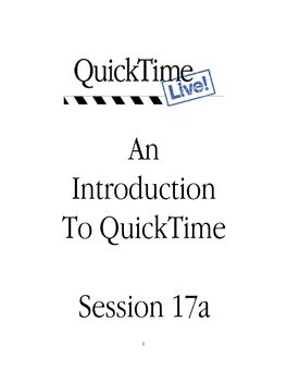 An Introduction to Quicktime