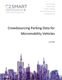 Crowdsourcing Parking Data for Micromobility Vehicles