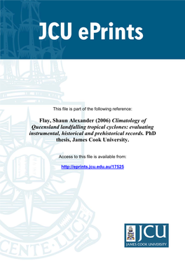 Climatology of Queensland Landfalling Tropical Cyclones: Evaluating Instrumental, Historical and Prehistorical Records