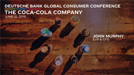 The Coca-Cola Company June 12, 2019