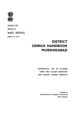 Alphabetical List of Villages, Town and Village Directory and Primary Census Abstract