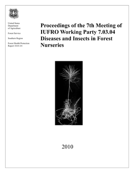 Proceedings of the Seventh Meeting of IUFRO Working Party 7.03.04