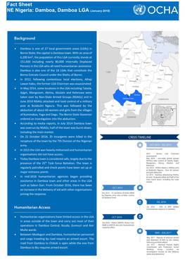 Fact Sheet NE Nigeria: Damboa, Damboa LGA (January 2018)