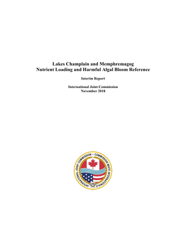 Lakes Champlain and Memphremagog Nutrient Loading and Harmful Algal Bloom Reference