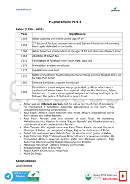 Mughal Empire Part-2