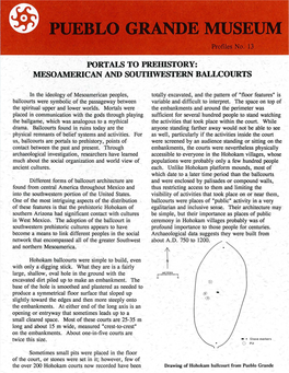 PORTALS to Premstory: MESOAMERICAN and SOUTHWESTERN BALLCOURTS