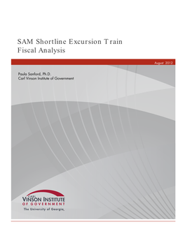 SAM Shortline Excursion Train Fiscal Analysis