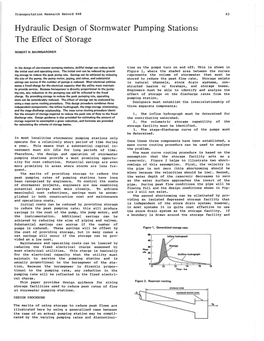 Hydraulic Design of Stormwater Pumping Stations: the Effect of Storage