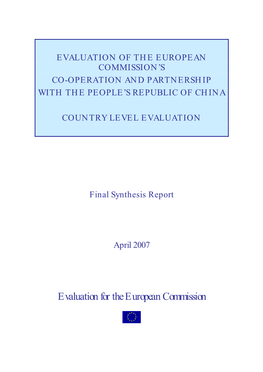 Evaluation for the European Commission