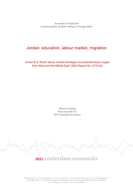 Jordan: Education, Labour Market, Migration