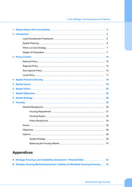 Core Strategy: Housing Issues and Options