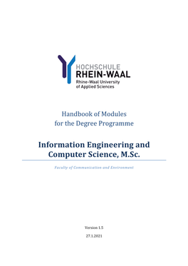 Information Engineering and Computer Science, M.Sc