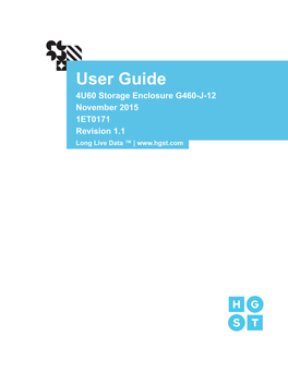 HGST 4U60 Storage Enclosure User Guide