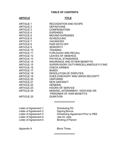 Republic Airways Contract