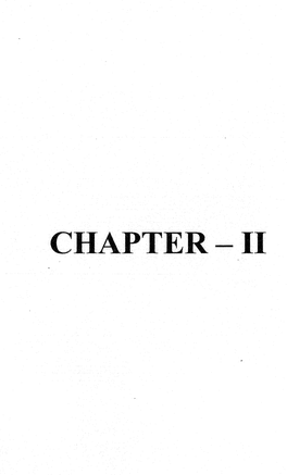 Chapter - Ii Chapter - Ii