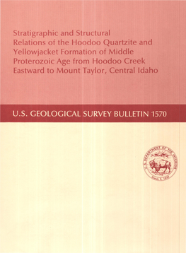 Stratigraphi" and Str Ttural Eastward to Mount Tttylor, C~Ht:Ra