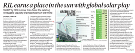 RIL Earns a Place in the Sun with Global Solar Play