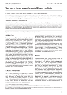 Tinea Nigra by Hortaea Werneckii, a Report of 22 Cases from Mexico