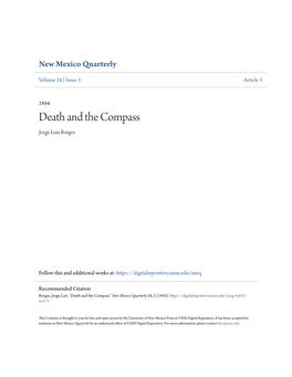 Death and the Compass Jorge Luis Borges