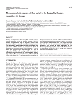 Mechanism of Glia/Neuron Cell-Fate Switch 3515