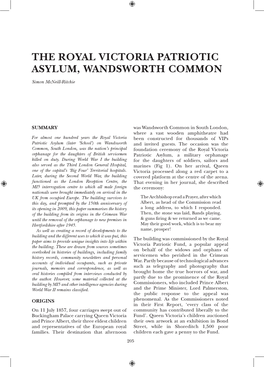The Royal Victoria Patriotic Asylum, Wandsworth Common