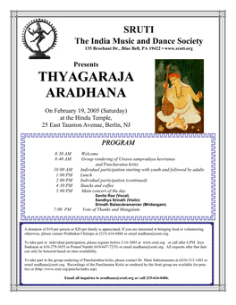 Thyagaraja Aradhana