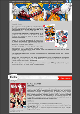 One Piece Guia 1 RED Eiichiro Oda