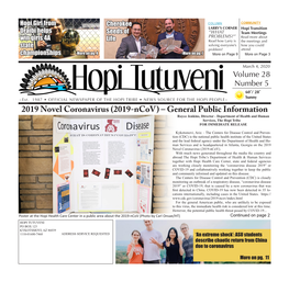 March 4, 2020 Issue #5 Hopi Tutuveni