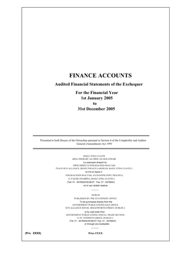 Finance Accounts 2005