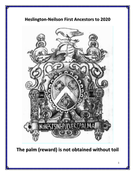 The Palm (Reward) Is Not Obtained Without Toil