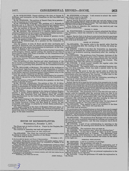 ·Congressional RECORD-HOUSE. 263