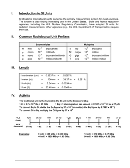 SI Unit Conversion