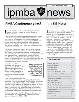 IPMBA News Vol. 30 No. 1 2021 Product Guide