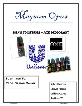Men's Toiletries – AXE Deodorant