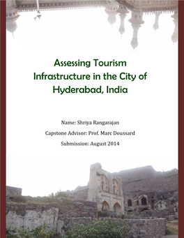 Assessing Tourism Infrastructure in the City of Hyderabad, India