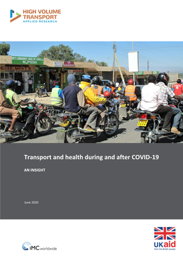 Transport and Health During and After COVID-19: an Insight