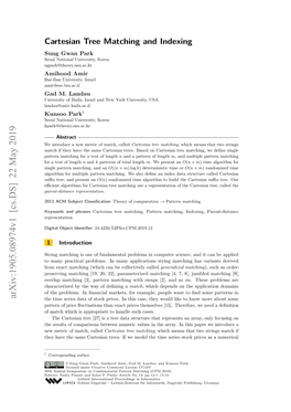 Cartesian Tree Matching and Indexing