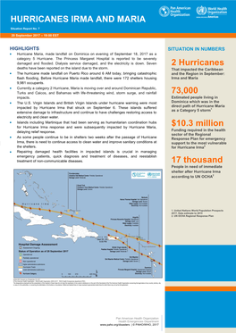 Hurricane IRMA Sitrep #7 on September 20, 2017