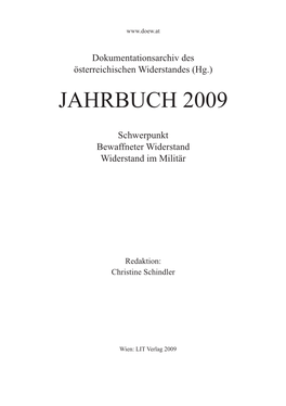 Jahrbuch 2009