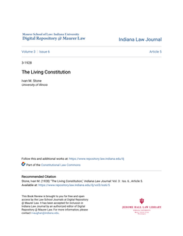 The Living Constitution